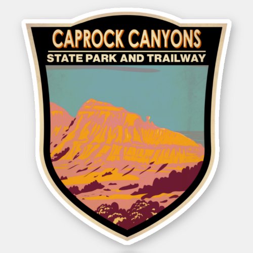 Caprock Canyons State Park and Trailway Texas Sticker