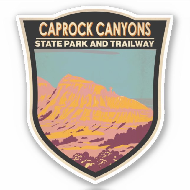 Caprock Canyons State Park and Trailway Texas Sticker (Front)