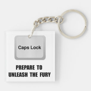 Caps Lock Keychain