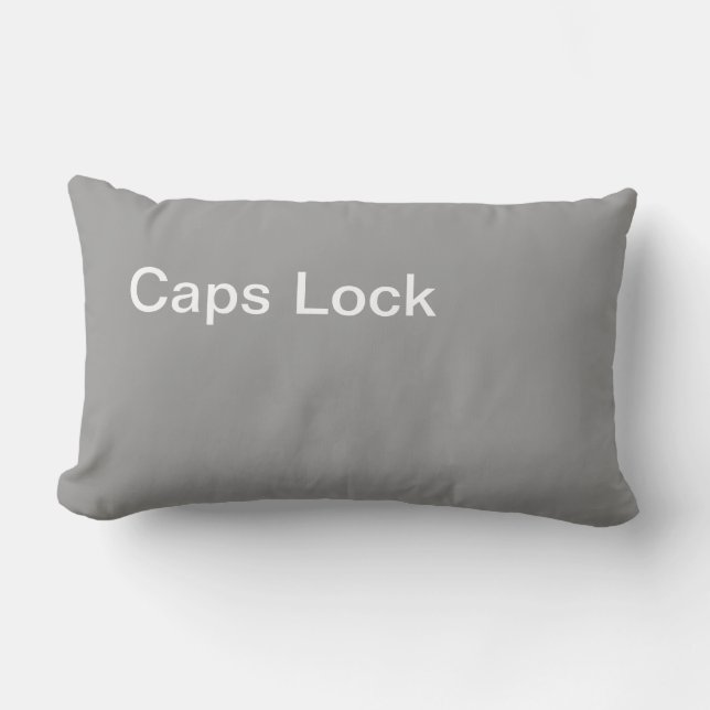 Caps Lock Pillow (Front)