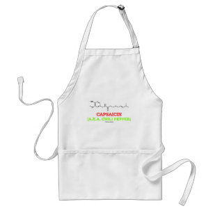 Capsaicin (A.K.A Chili Pepper) Chemical Molecule Adult Apron