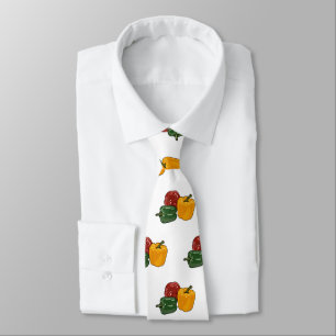 Capsicum cartoon illustration neck tie