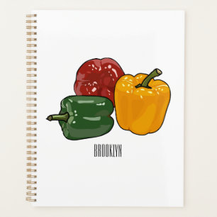 Capsicum cartoon illustration planner
