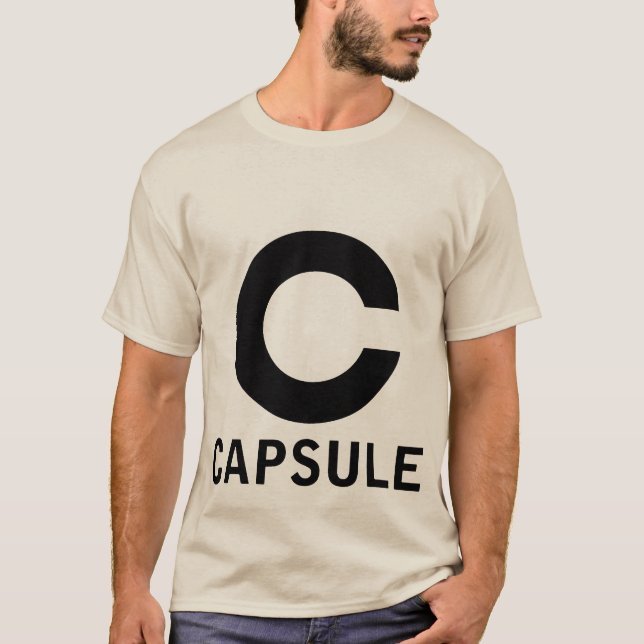 Capsule logo tee (black graphic) (Front)
