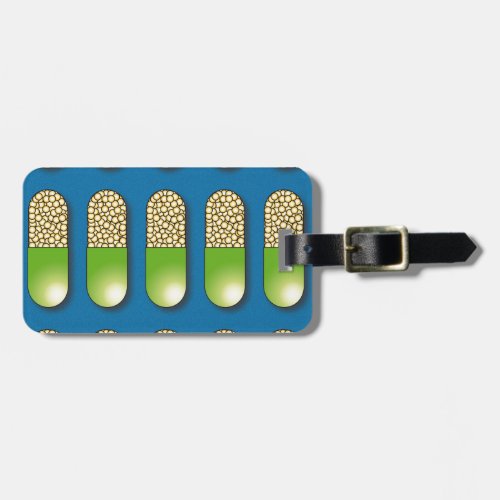 Capsule Pattern Science Luggage Tag