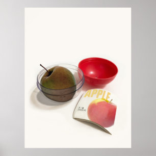 Capsule Toy Apple Food Price Consumerism Poster