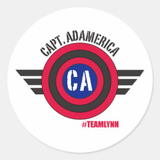 Capt Adamerica Round Sticker