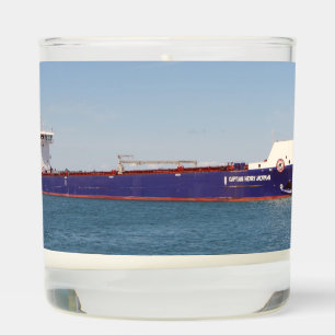 Capt Henry Jackman glass candle