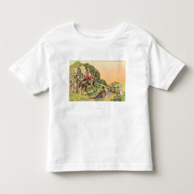 Capt. Portola's First View Toddler T-shirt (Front)