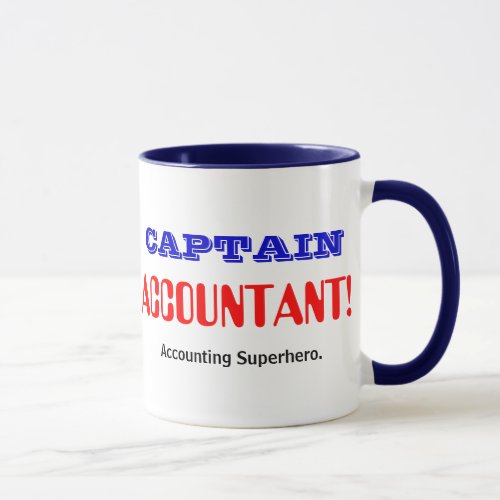 Captain Accountant Accounting Superhero Mug