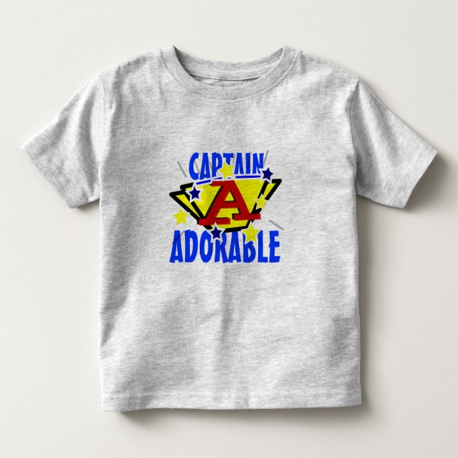 Captain Adorable Cute Toddler Tee (Front)