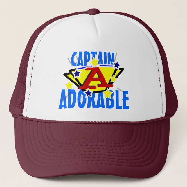 Captain Adorable Funny Trucker Hat (Front)