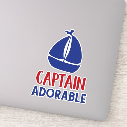 Captain Adorable Sailing Boat Sailor Sailing Sticker