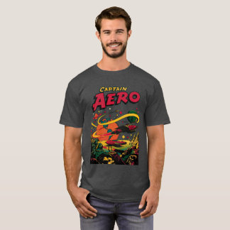 CAPTAIN AERO Cool Vintage Pulp Magazine T-Shirt