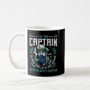 Captain Always Right Pontoon Boat And Boating Gift Coffee Mug
