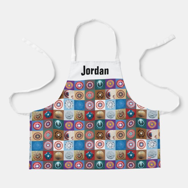 Captain America 75th Anniversary Shield Patchwork Apron (Front)