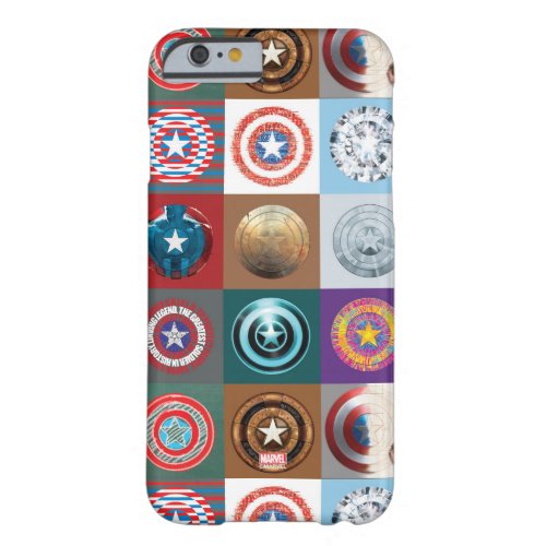 Captain America 75th Anniversary Shield Patchwork Barely There iPhone 6 Case