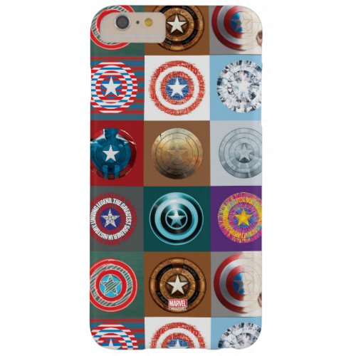 Captain America 75th Anniversary Shield Patchwork Barely There iPhone 6 Plus Case