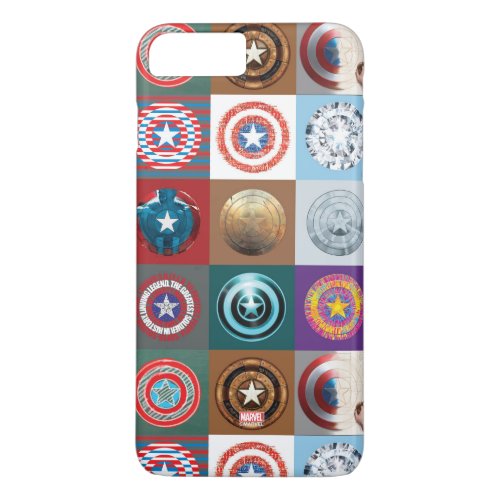 Captain America 75th Anniversary Shield Patchwork iPhone 8 Plus7 Plus Case