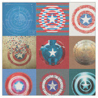 Captain America 75th Anniversary Shield Patchwork Fabric