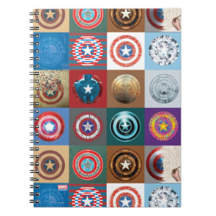 Captain America 75th Anniversary Shield Patchwork Notebook
