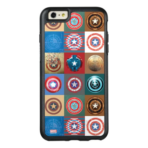Captain America 75th Anniversary Shield Patchwork OtterBox iPhone 66s Plus Case