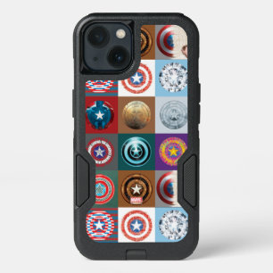 Captain America 75th Anniversary Shield Patchwork iPhone 13 Case