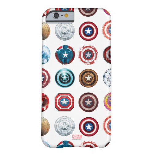 Captain America 75th Anniversary Shield Pattern Barely There iPhone 6 Case
