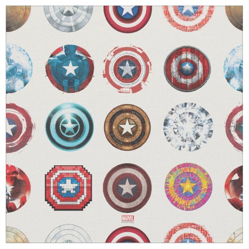 Captain America 75th Anniversary Shield Pattern Fabric