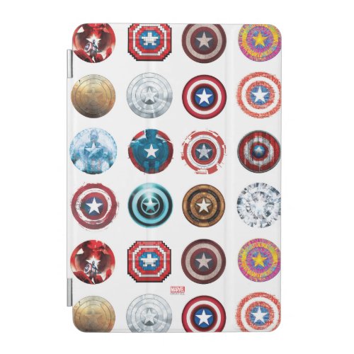 Captain America 75th Anniversary Shield Pattern iPad Mini Cover