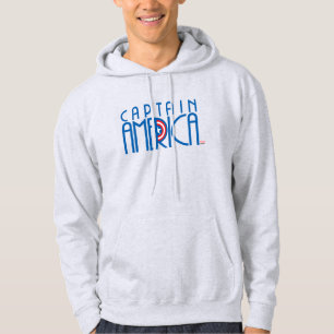 Captain America Art Deco Name Hoodie
