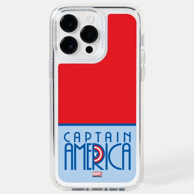 Captain America Art Deco Name Speck iPhone Case (Front)