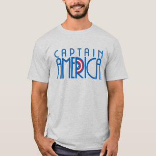 Captain America Art Deco Name T-Shirt