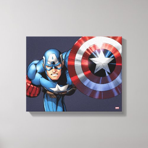 Captain America Assemble Canvas Print