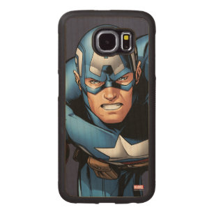 Captain America Assemble Carved Wood Samsung Galaxy S6 Case