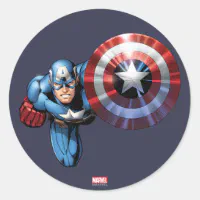 Marvel, Avengers - Birthday Classic Round Sticker, Zazzle