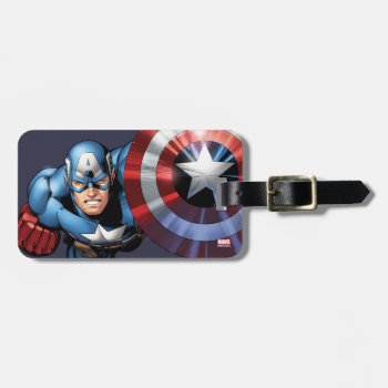 Captain America Assemble Luggage Tag by avengersclassics at Zazzle