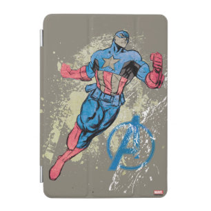 Captain America Avenger Grunge Graphic iPad Mini Cover