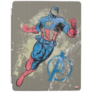 Captain America Avenger Grunge Graphic iPad Smart Cover