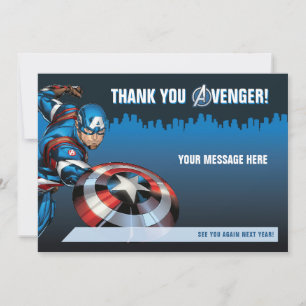 Captain America Birthday Invitation