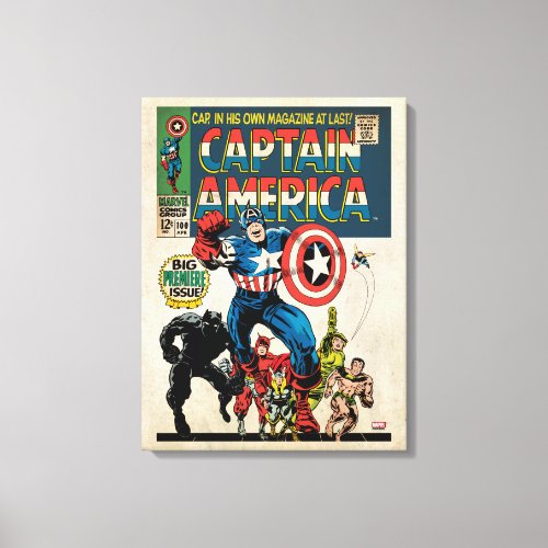 Captain America Comic 100 Canvas Print