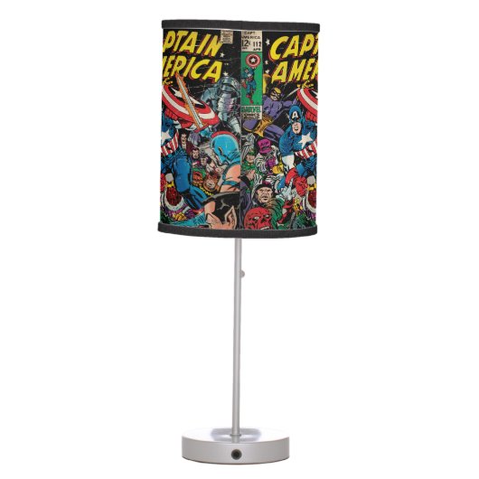 Captain America Comic #112 Table Lamp (Back)