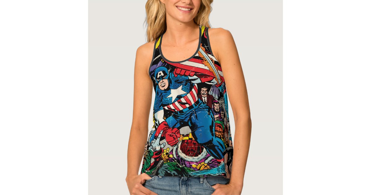 Captain America Comic Tank Top |