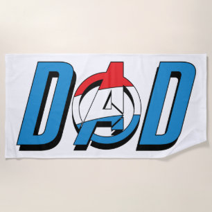 Captain America Dad Beach Towel