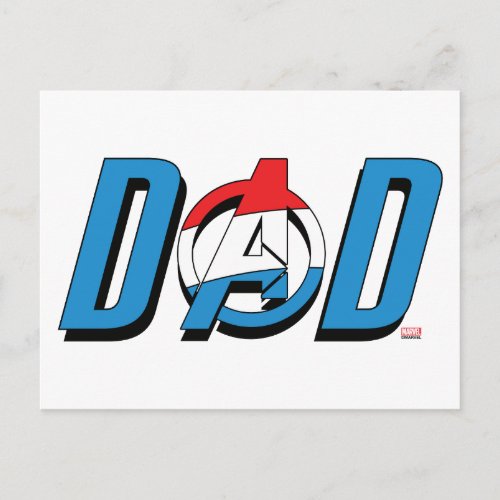 Captain America Dad Postcard