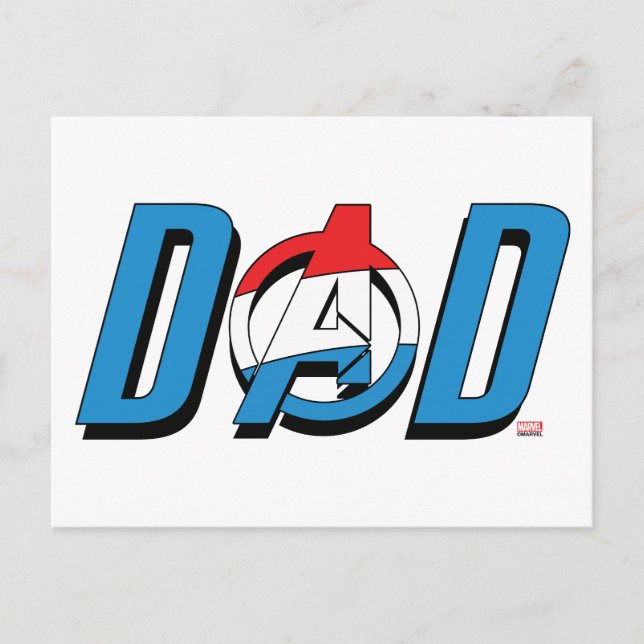 Captain America Dad Postcard (Front)