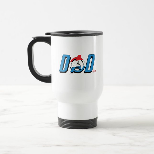 Captain America Dad Travel Mug (Left)