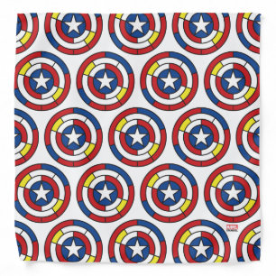 Captain America De Stijl Abstract Shield Bandana
