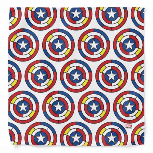 Captain America De Stijl Abstract Shield Bandana