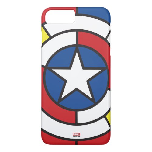 Captain America De Stijl Abstract Shield iPhone 8 Plus7 Plus Case